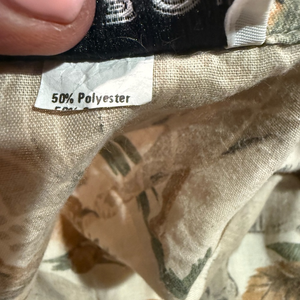 Safari Animal Print Button-Down Shirt — Beige/Brown - Picture 5 of 5